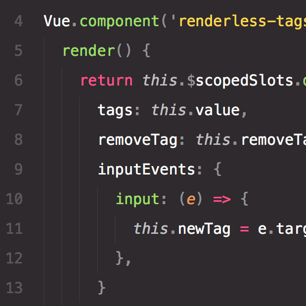 Architect a headless Toggle with scoped slots