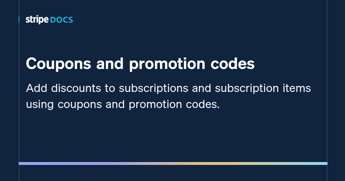 Model a 3-month 20% promo discount and apply it at billing