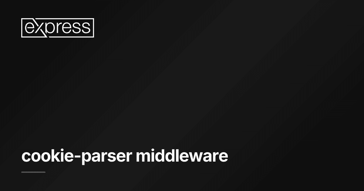 cookie-parser: From Header String to Usable Object