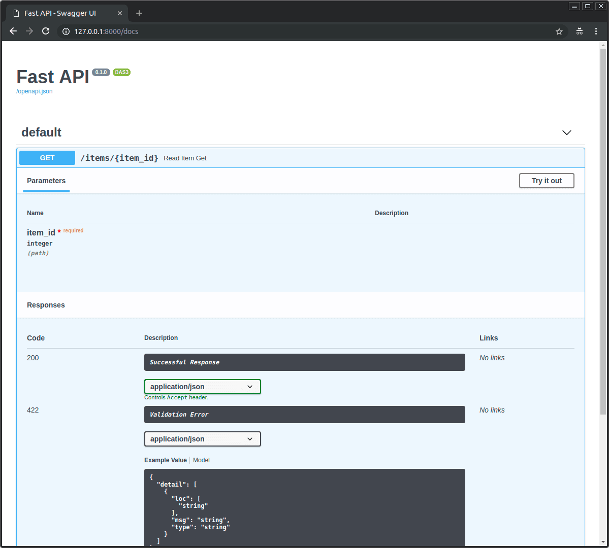 How do you define and access a FastAPI path parameter?