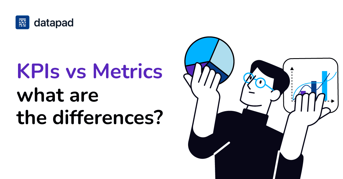 What is the difference between a metric and a KPI?