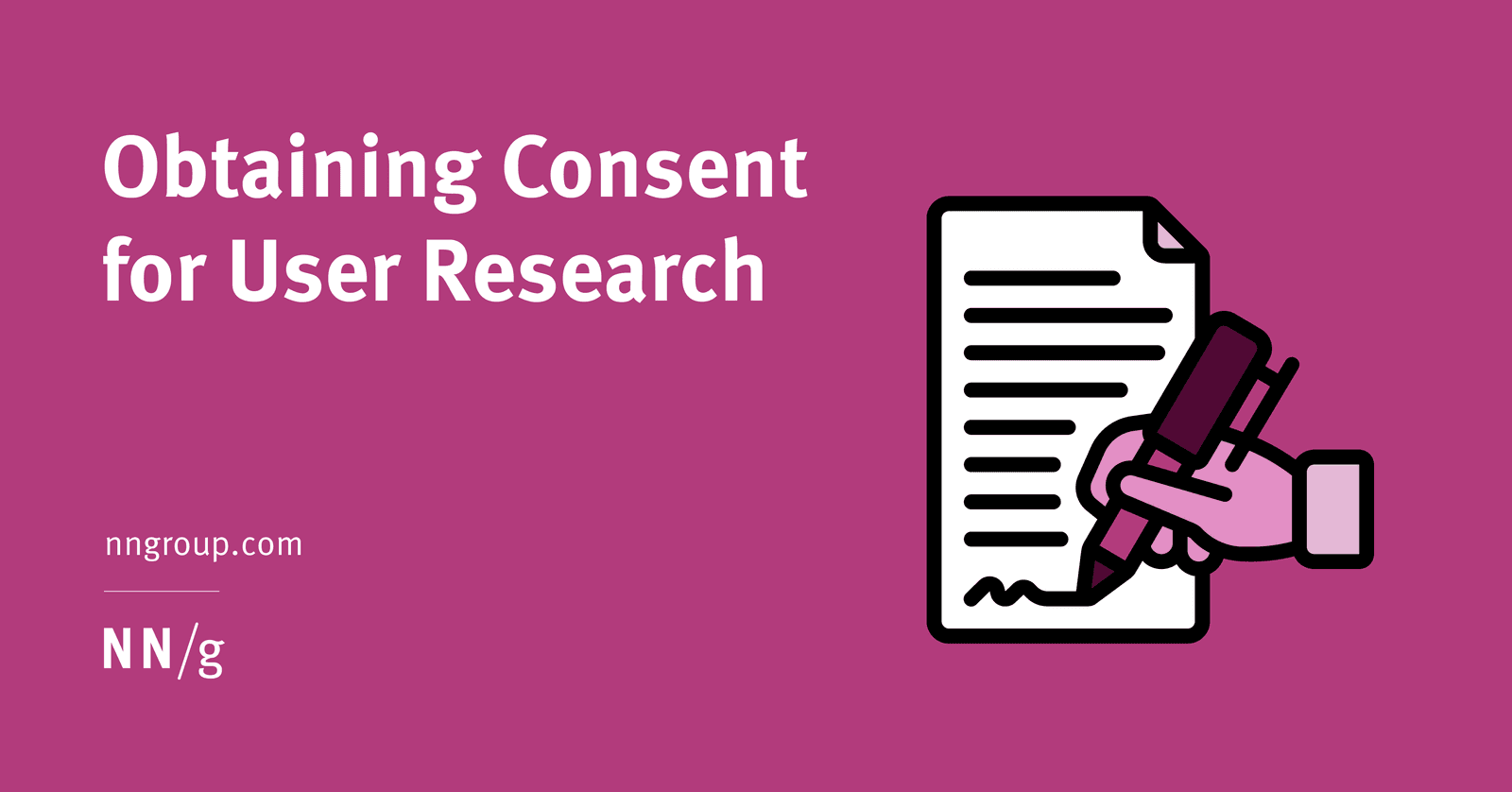 Informed Consent in UX Research