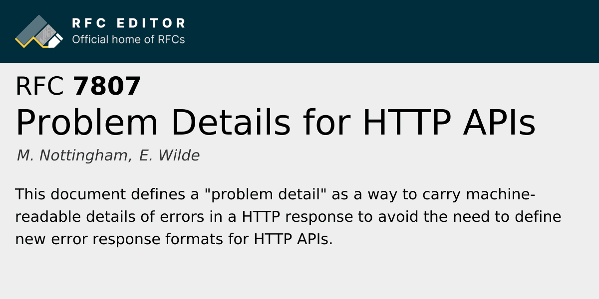 Draft a JSON error response for an invalid authentication token