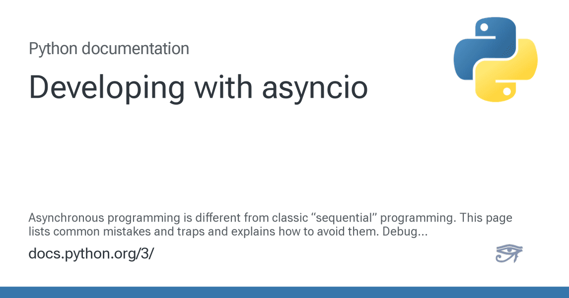 Unhandled exception in asyncio.create_task(): consequence and detection