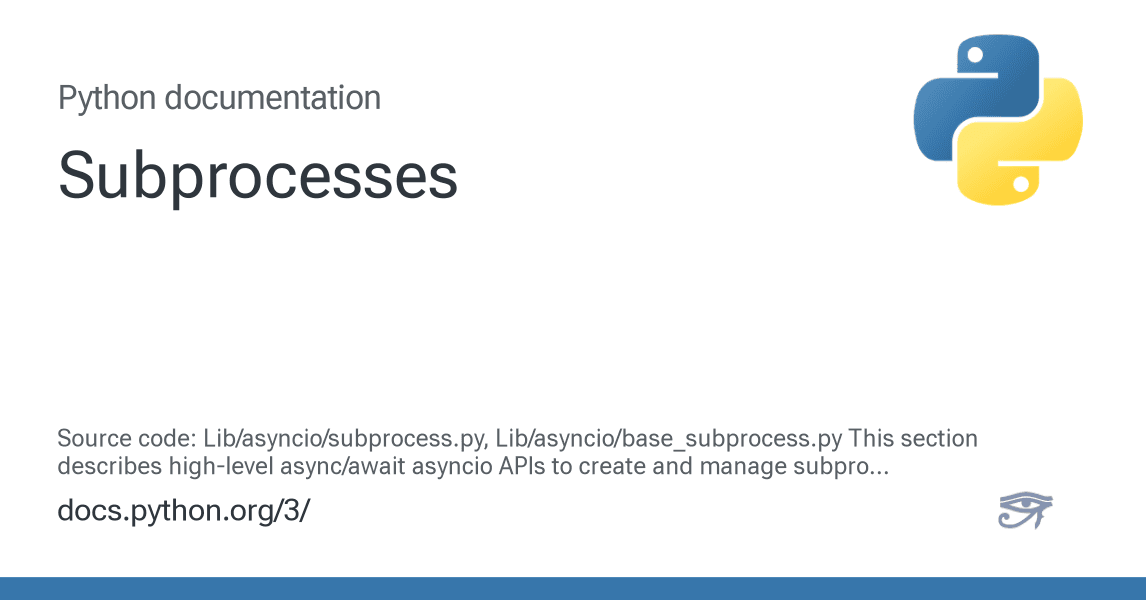 Python's Asyncio Subprocesses: Non-Blocking Shell Commands