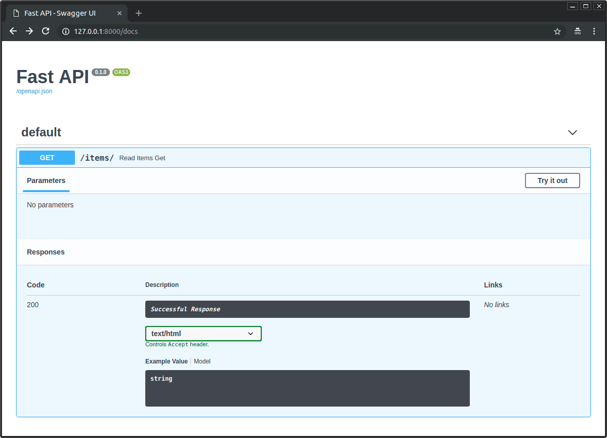 FastAPI: Returning HTML with HTMLResponse