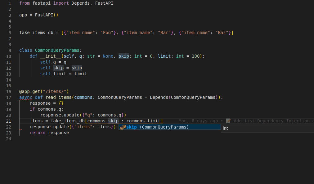 FastAPI: Using Classes as Dependencies