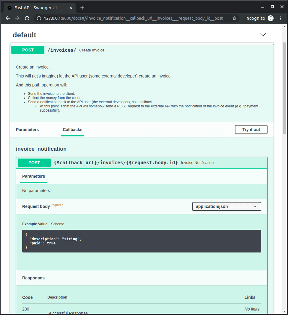FastAPI: Automatic Interactive API Docs