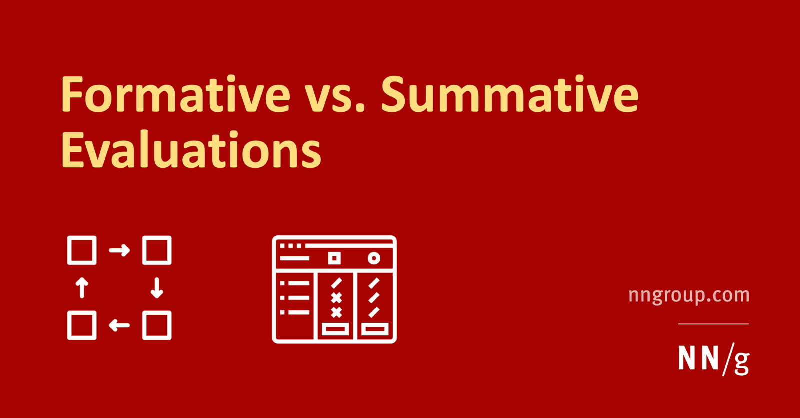 Formative vs. Summative Evaluation: Improve vs. Judge